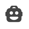 Robot-head icon displayed next to Keybase chat messages that are encrypted for bots