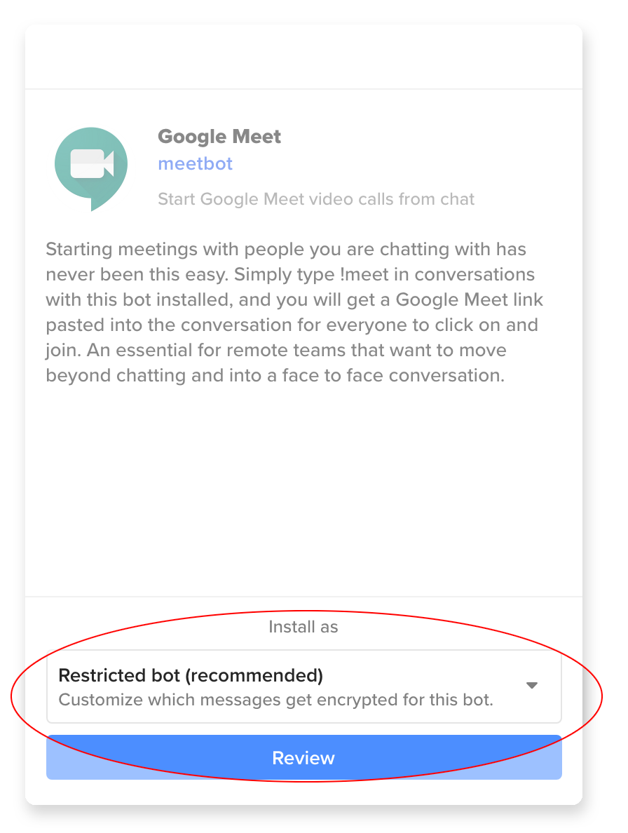 google meet spam bot